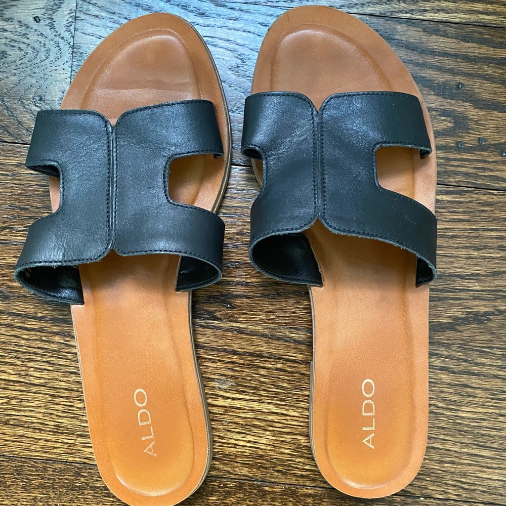 Aldo flat sandals size 7.5